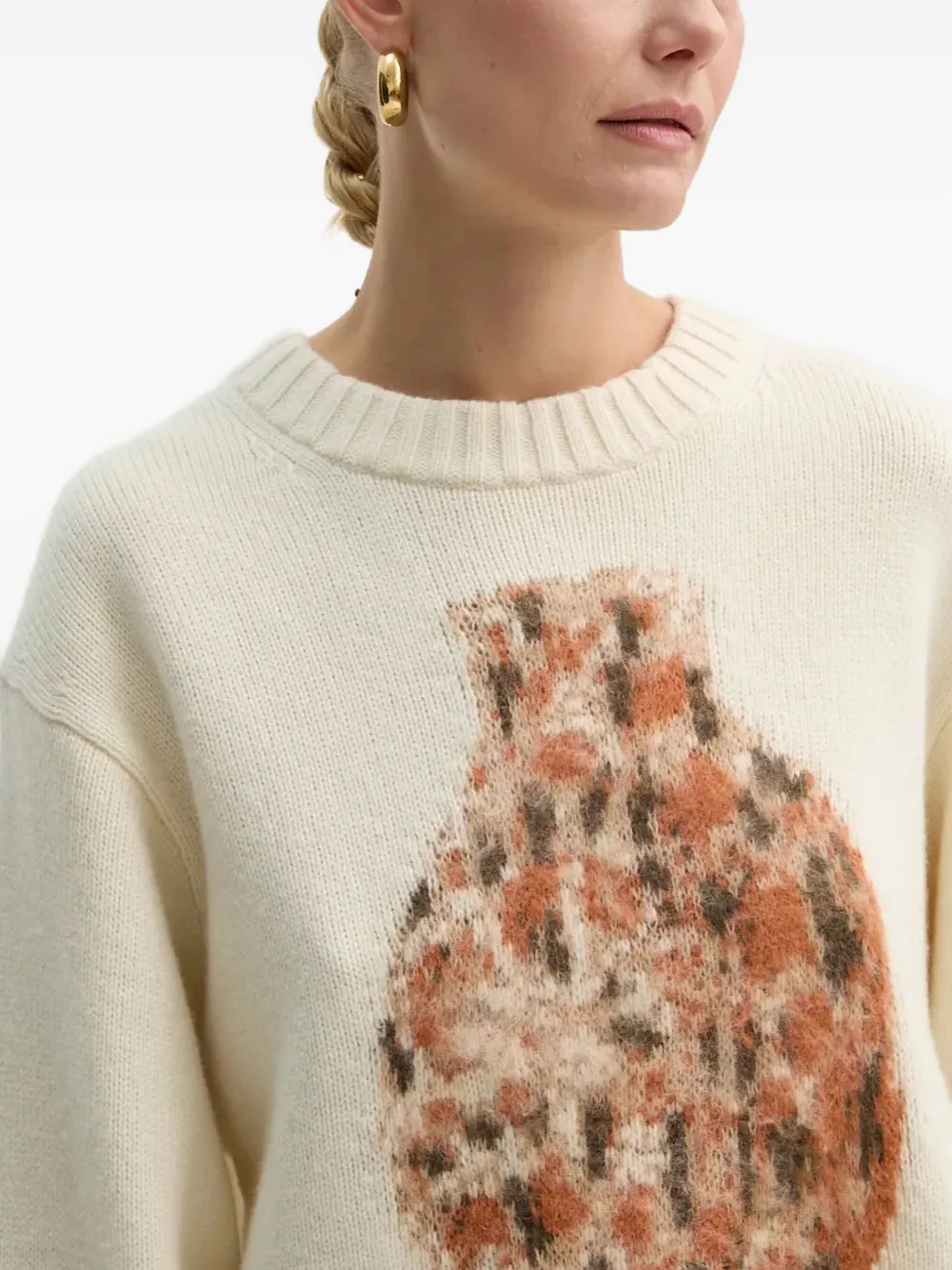 Aeron Abstract-pattern Sweater In Neutral