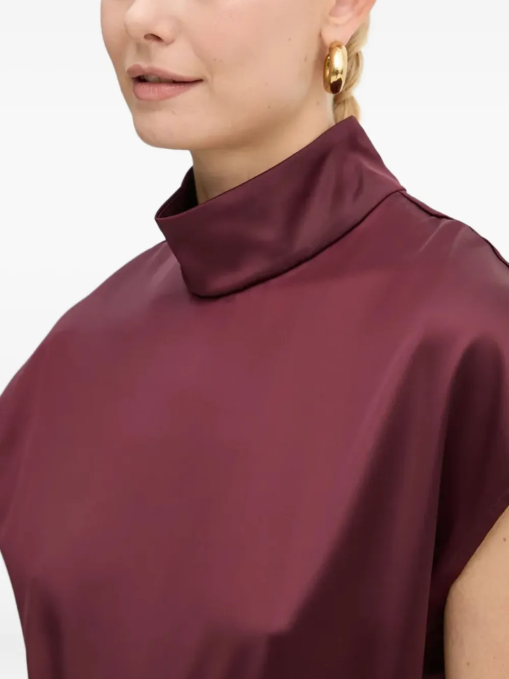 AERON Top met hoge hals Rood