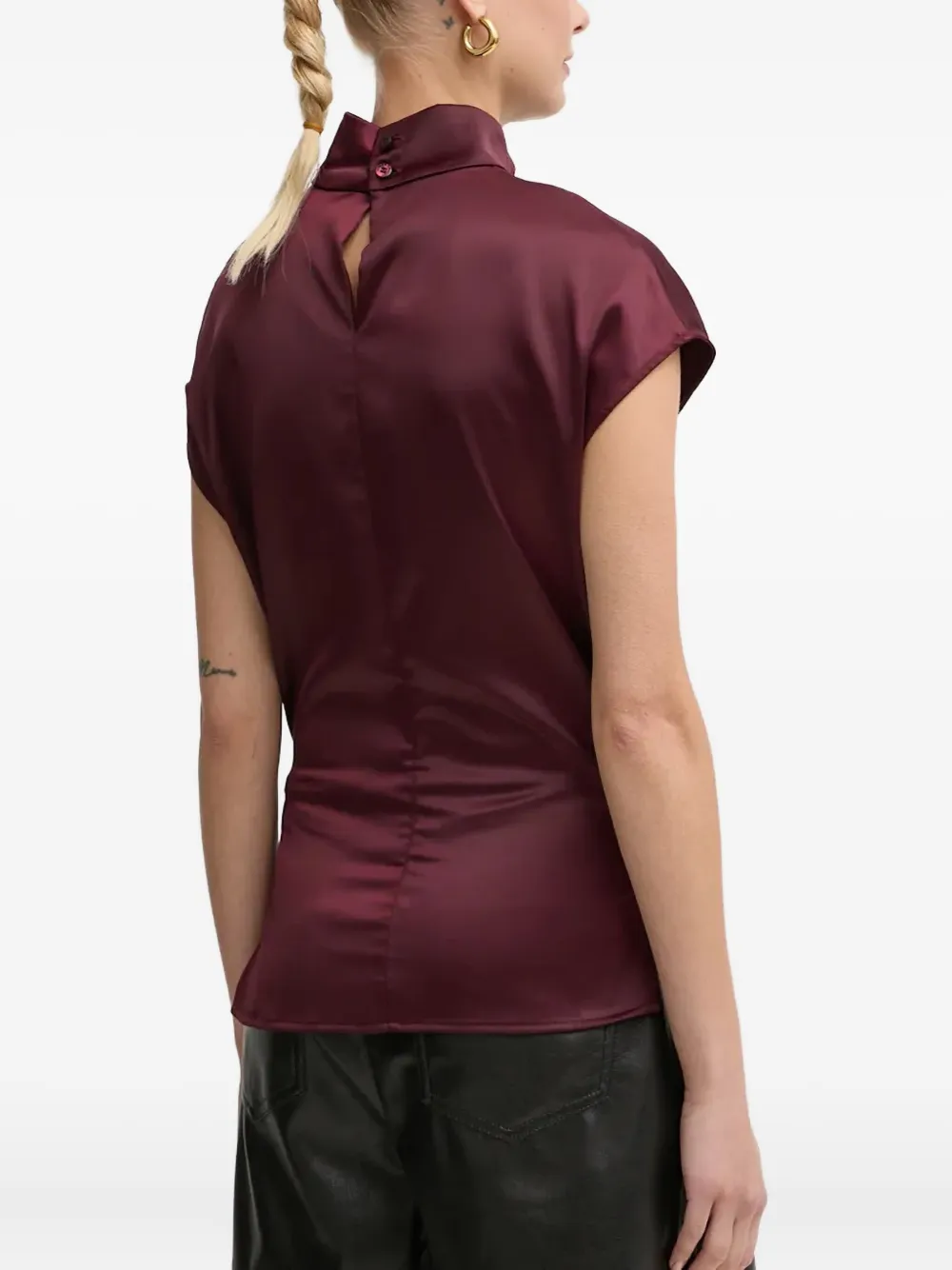 AERON high-neck top - Rood