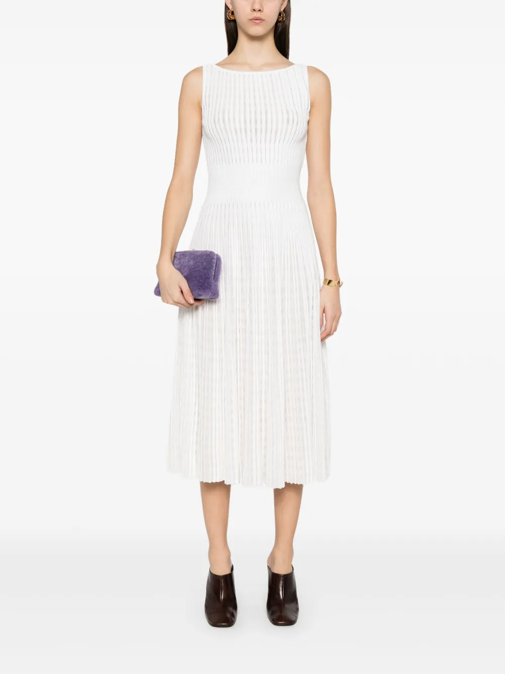 Antonino Valenti Isabela midi-jurk - Wit