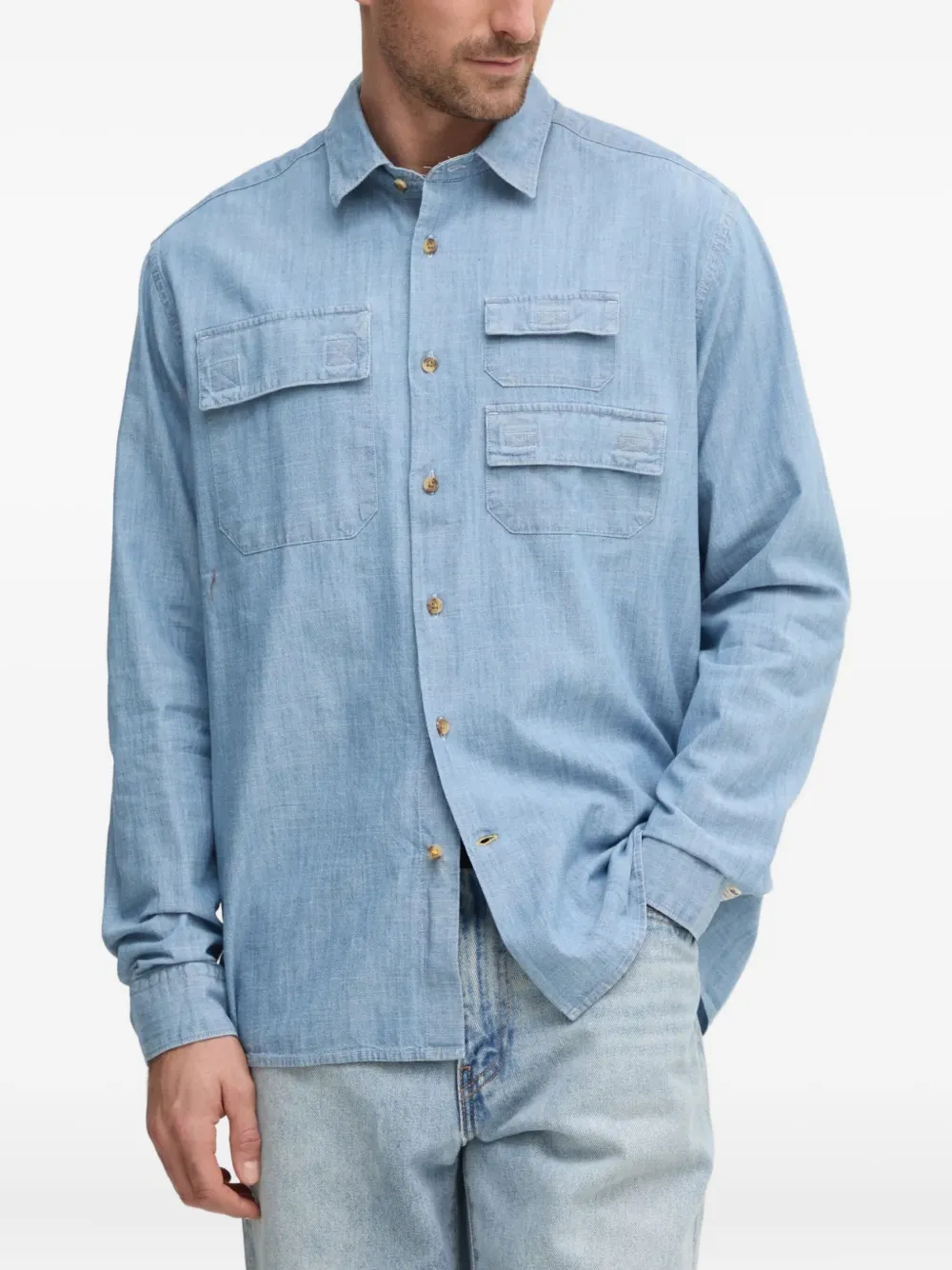 Barbour denim shirt | Blue | Image 1