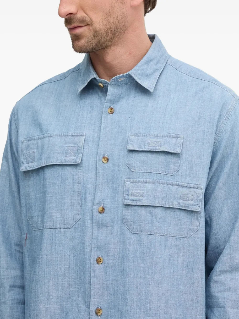 Barbour Denim overhemd Blauw