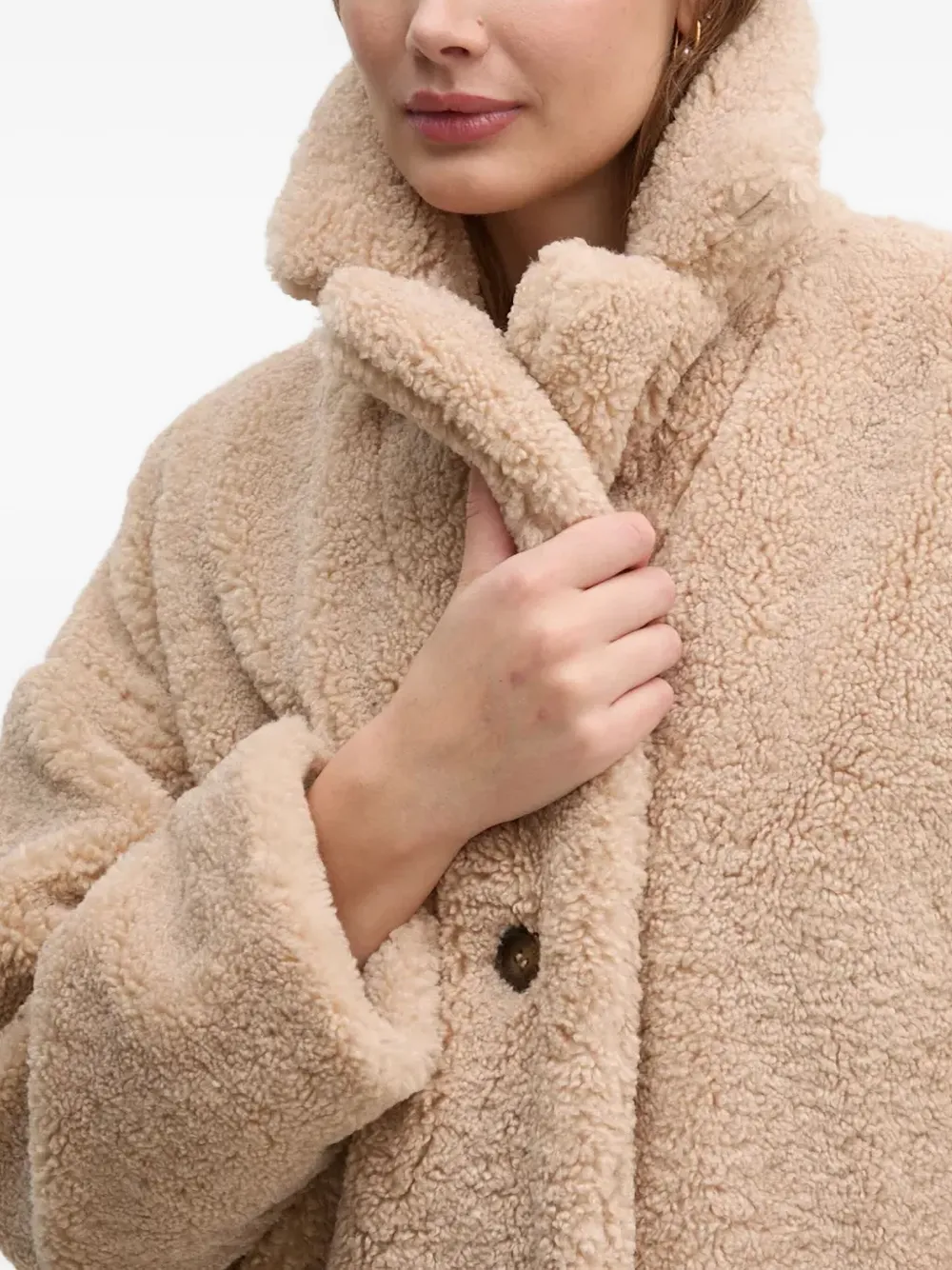 Barbour Ambani Teddy Coat In Neutral