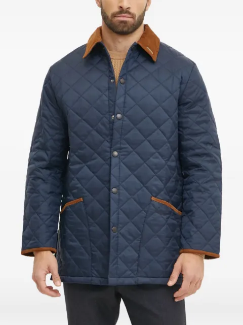 Barbour quilted corduroy-collar jacket