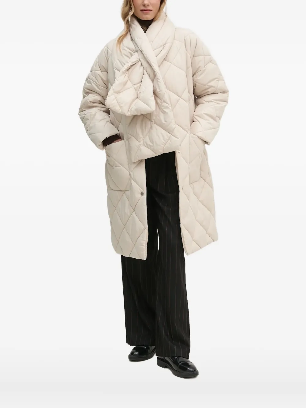 Barbour Brigitte puffer coat Wit