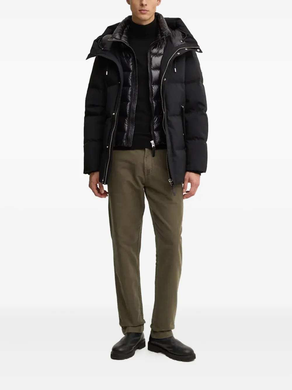 Barbour cuffed cotton trousers - Groen