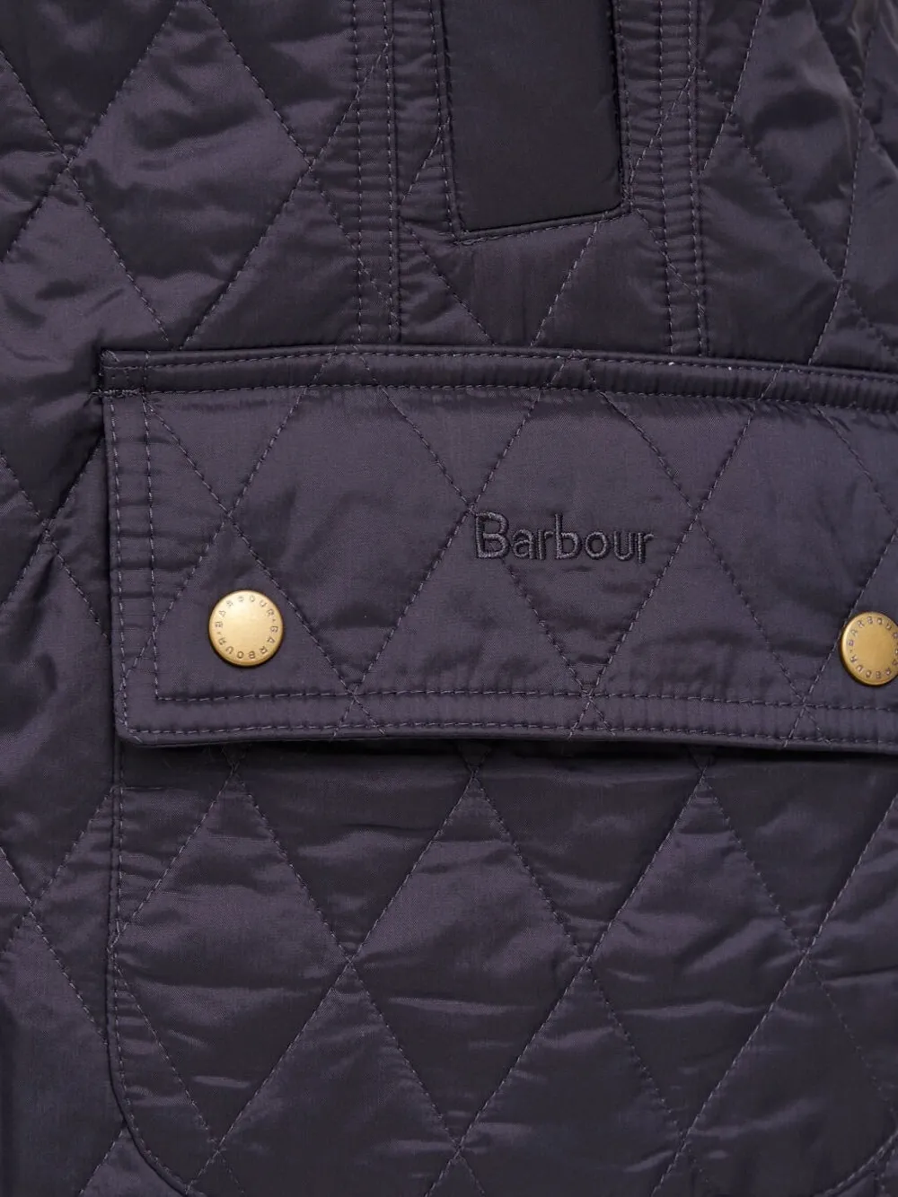 Barbour Quilted Diamond-pattern Jacket In Blue