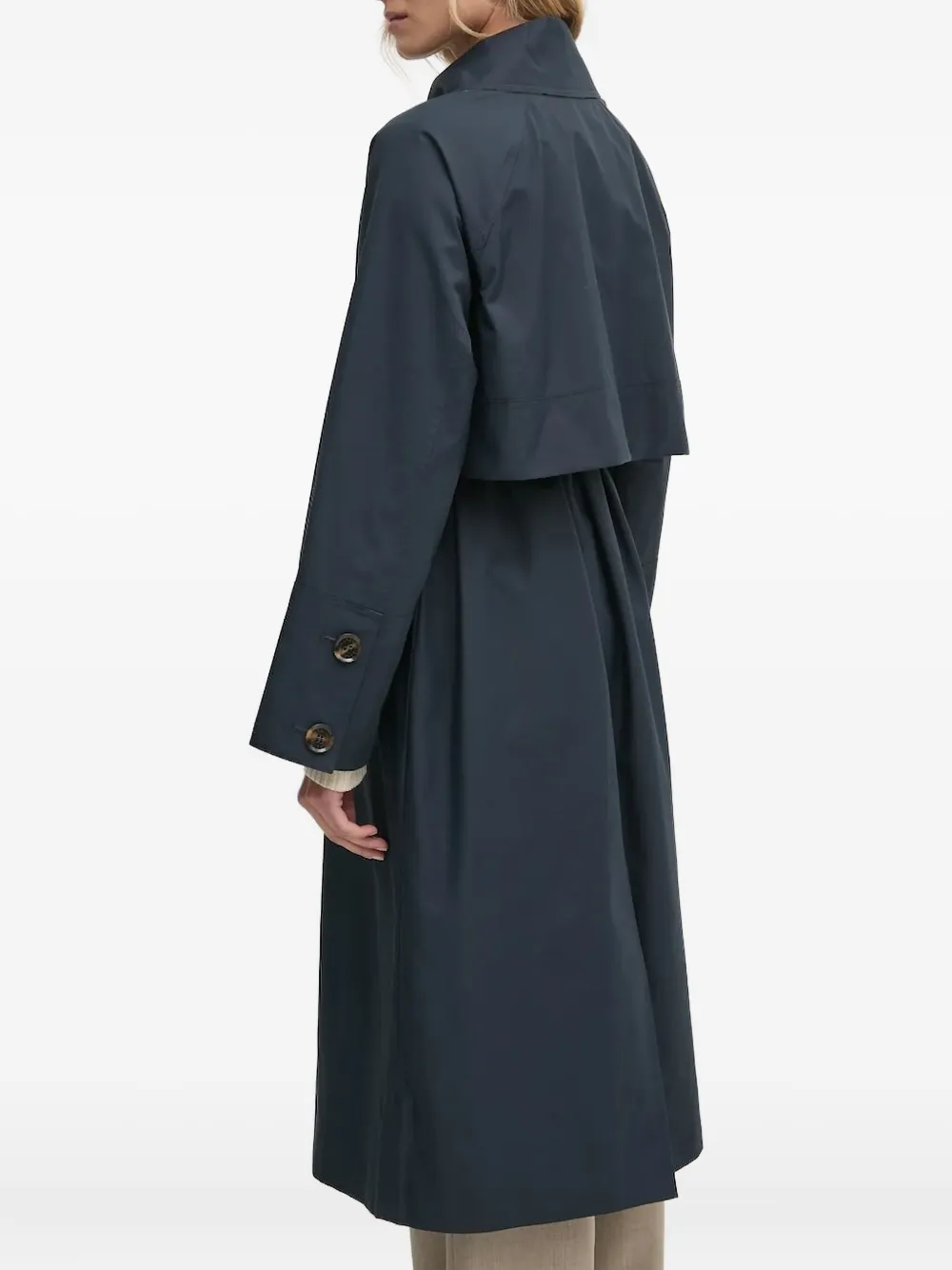 Barbour Trenchcoat met raglan mouwen en ceintuur Blauw
