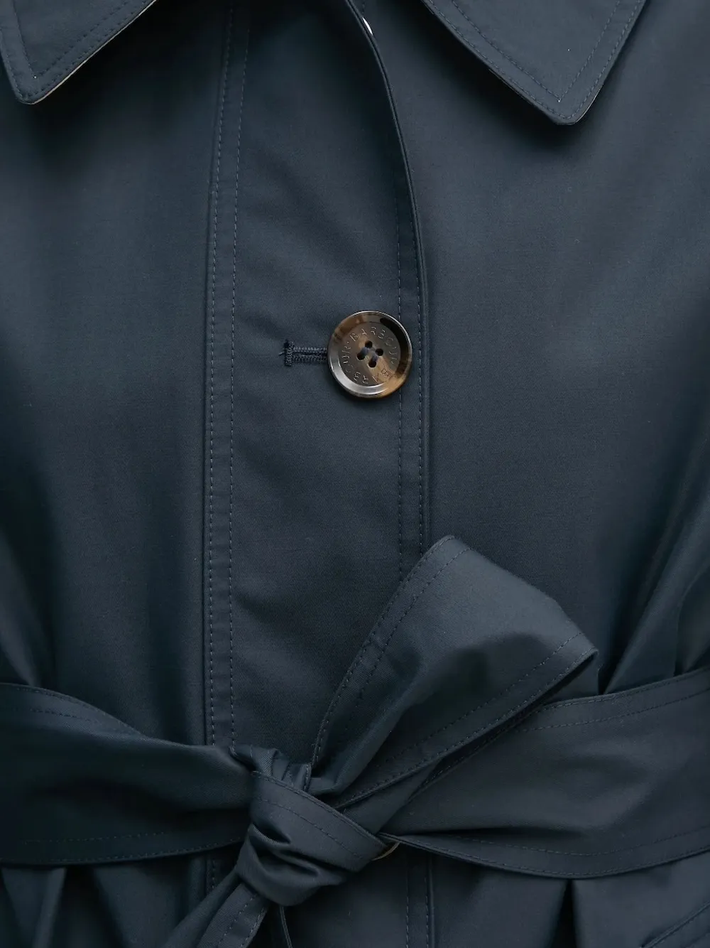 Barbour Trenchcoat met raglan mouwen en ceintuur Blauw