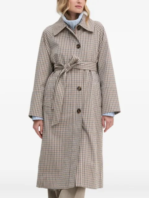 Barbour Beatrix check belted trench coat