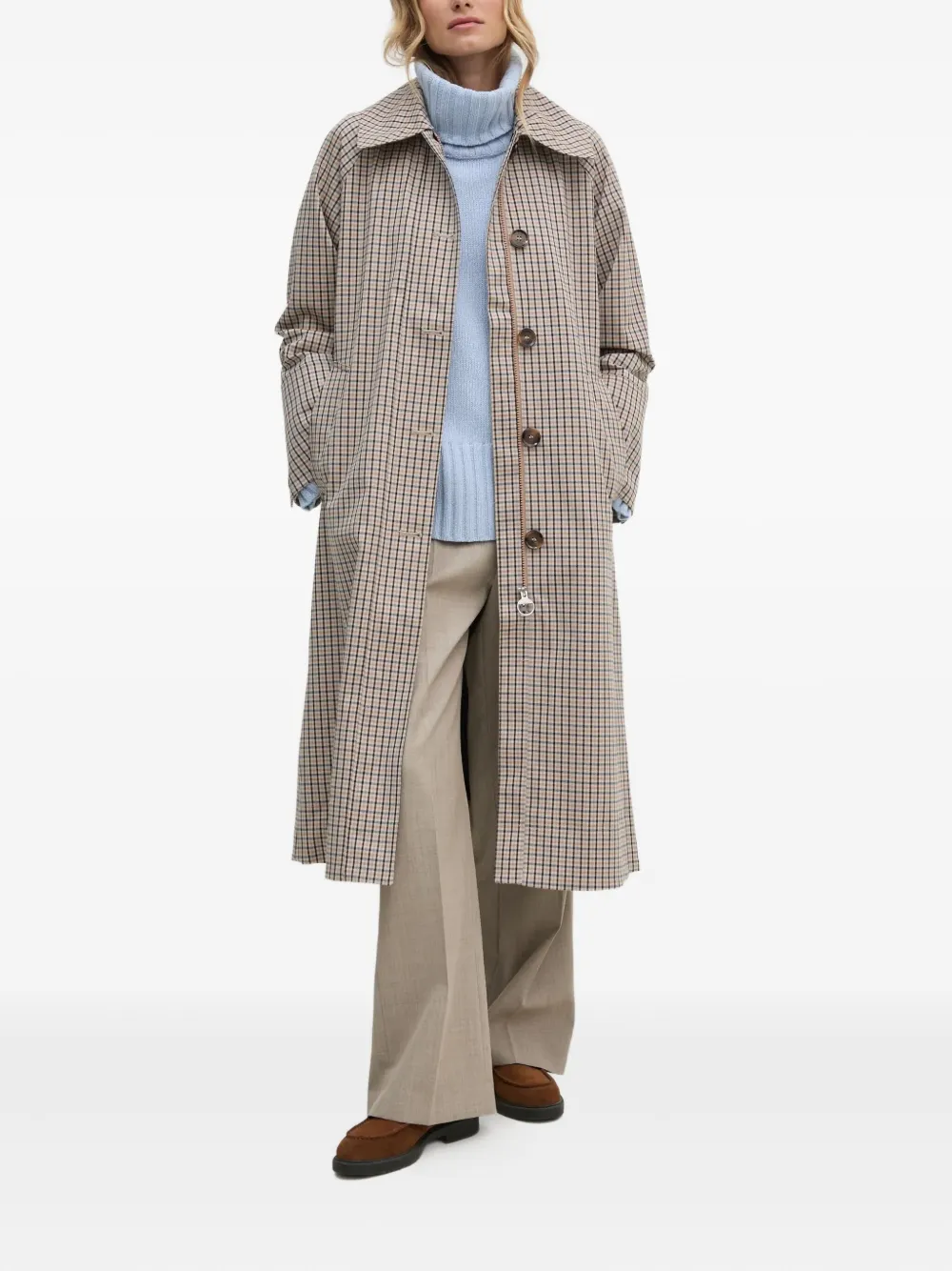 Barbour Beatrix check belted trench coat | Trench Coats & Raincoats | Image 2