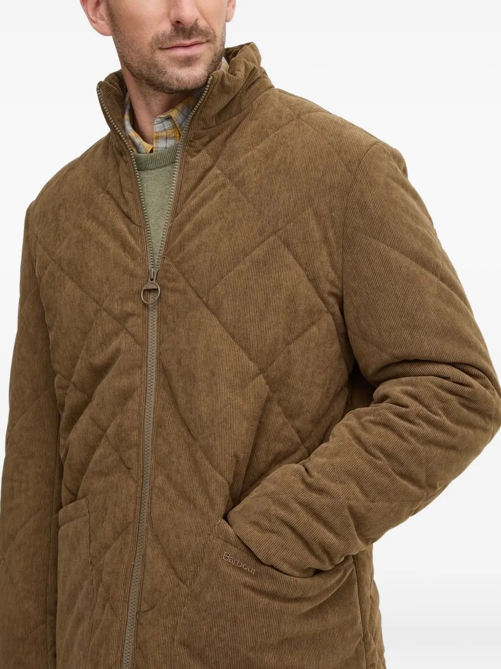 Barbour Liddesdale corduroy padded jacket Bruin
