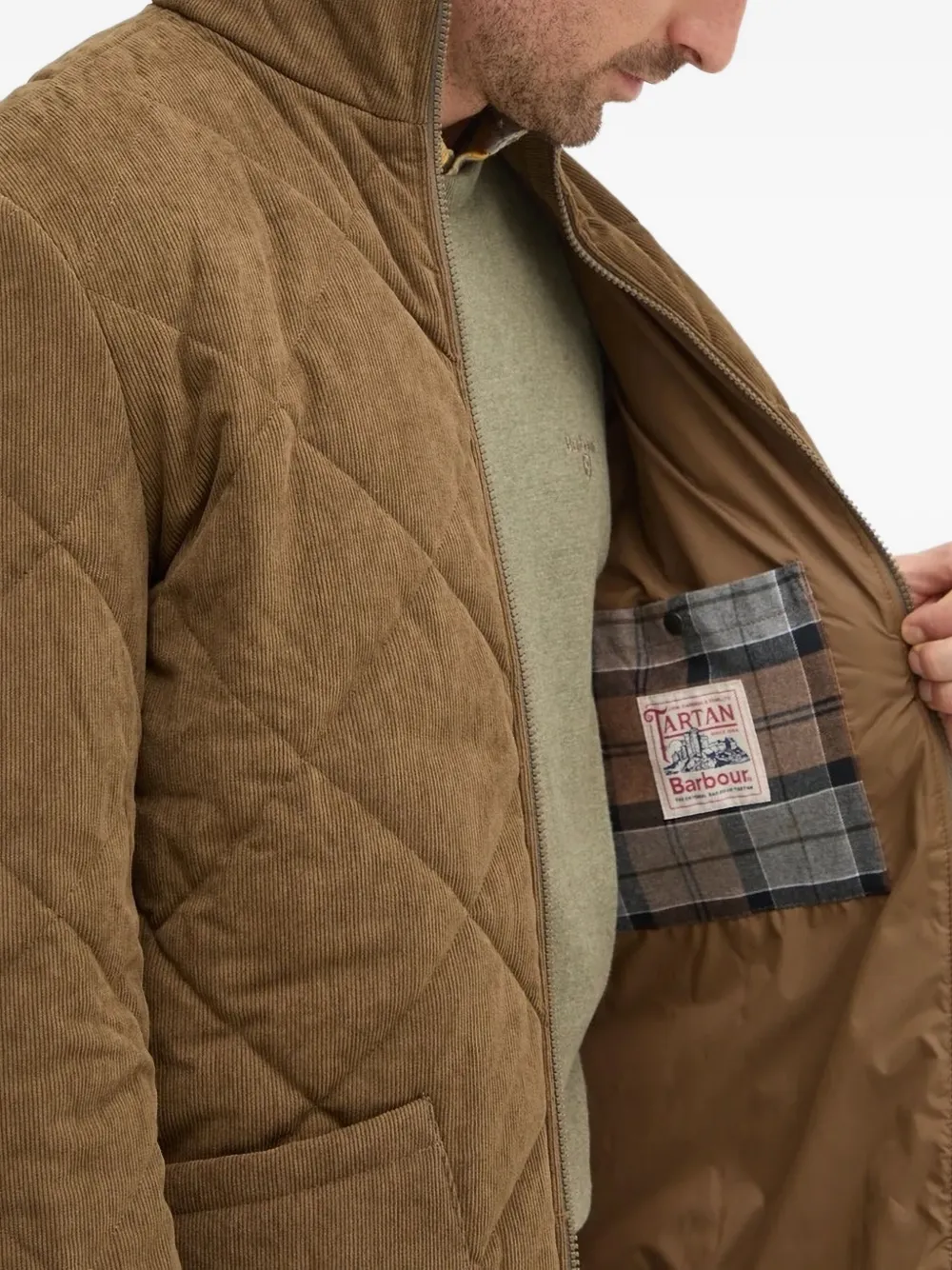 Barbour Liddesdale corduroy padded jacket Bruin