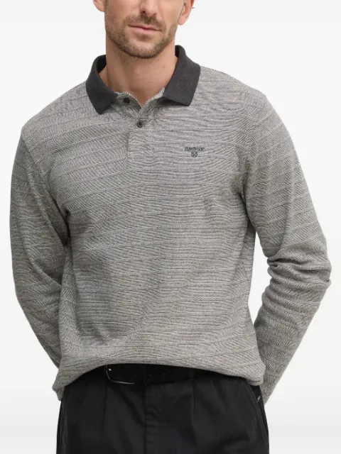 Barbour striped long-sleeve polo shirt