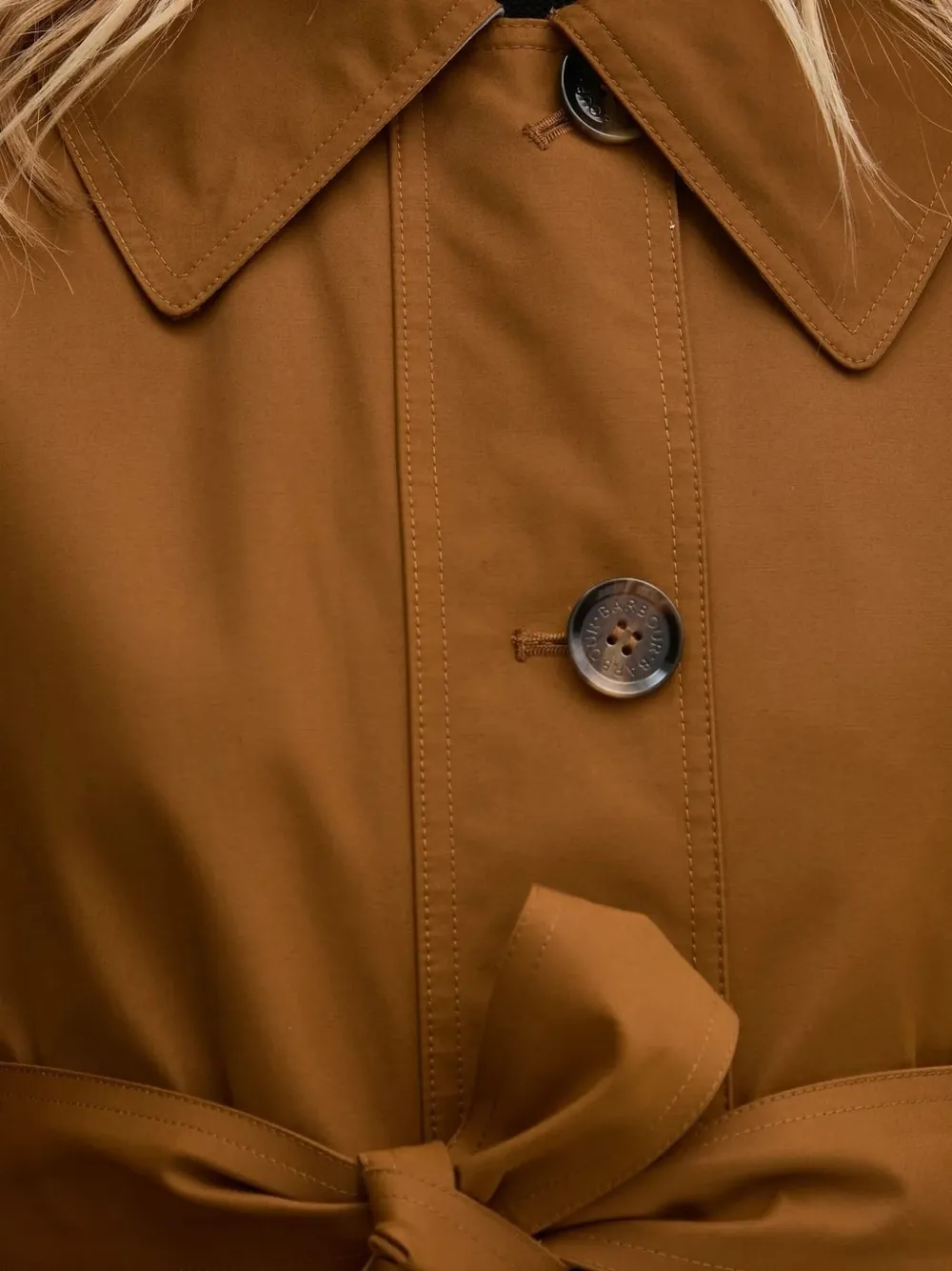Barbour Trenchcoat met ceintuur Bruin
