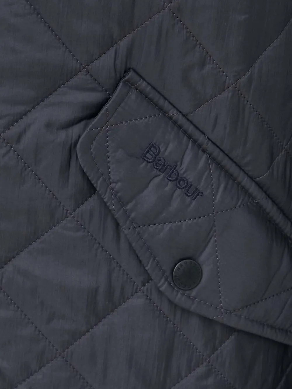 Barbour diamond-quilted padded jacket Grijs