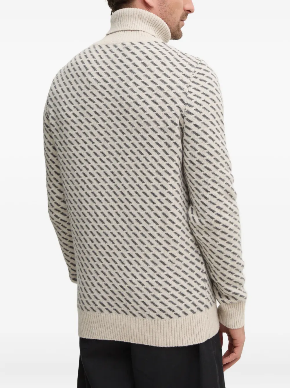 Barbour roll-neck patterned sweater | Knitted Sweaters | Image 2