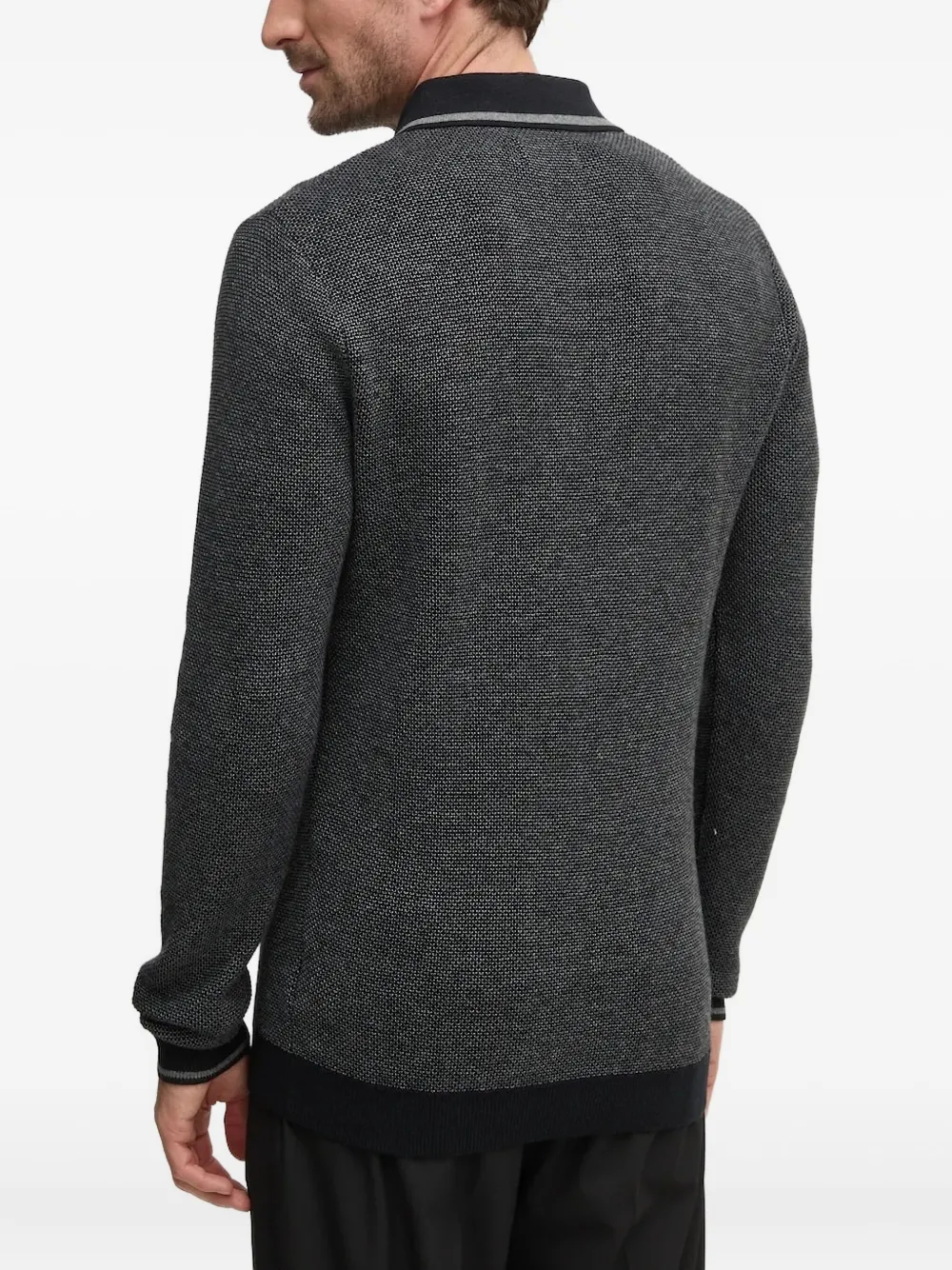 Barbour textured polo shirt - Zwart