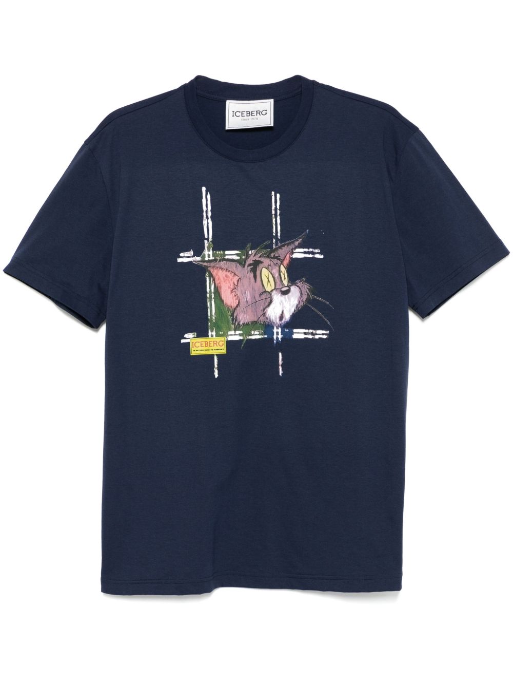 Iceberg T-shirt met print Blauw