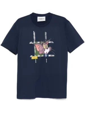 MSGM ロゴ Tシャツ | ブルー | FARFETCH JP
