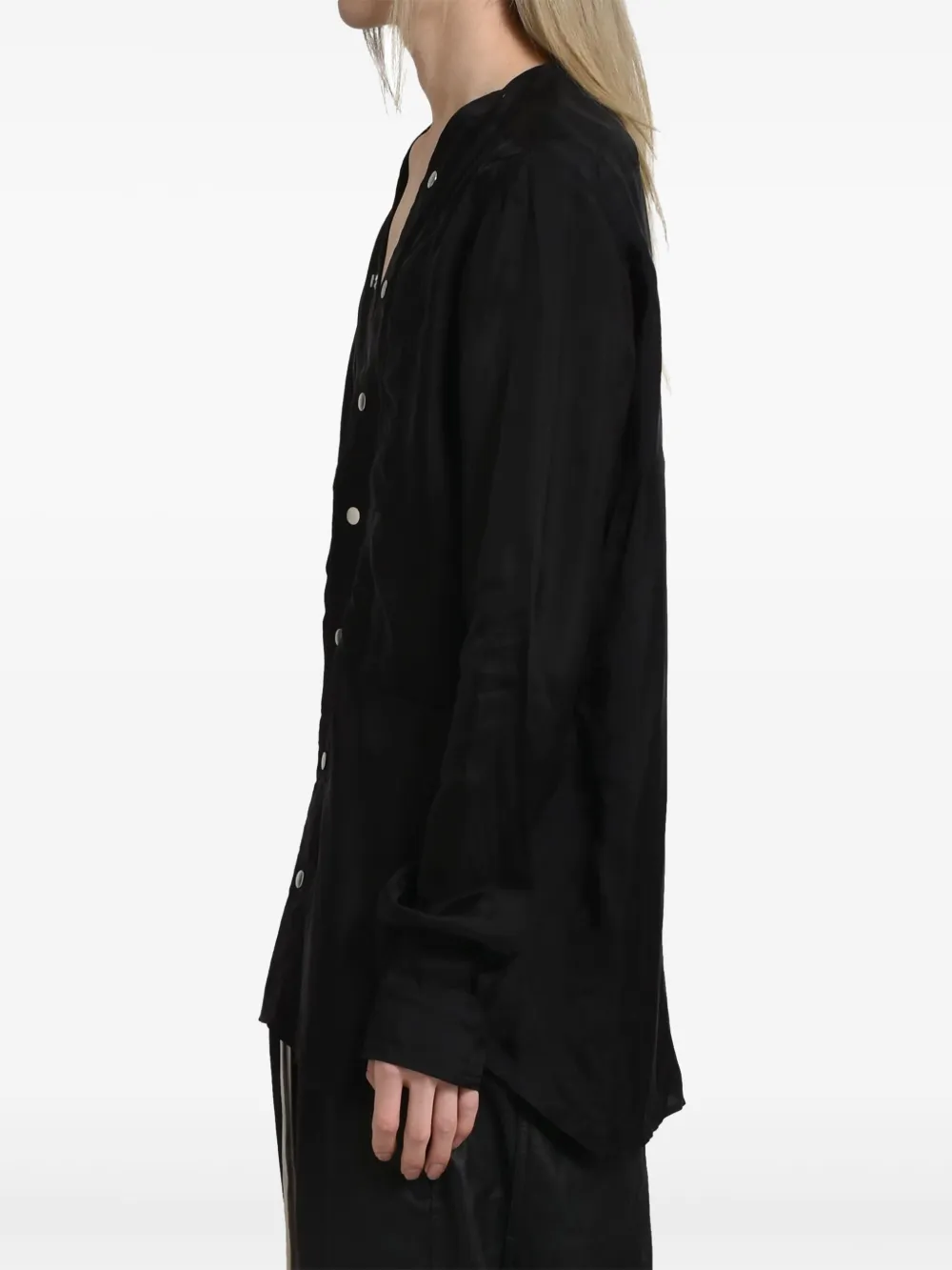 Rick Owens Larry overhemd Zwart