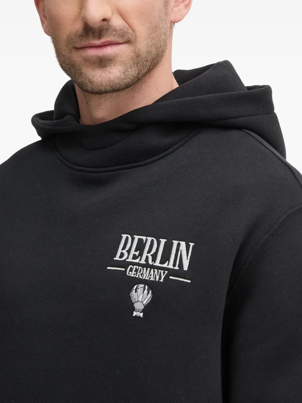 Alpha Industries Berlin Candy hoodie met borduurwerk Zwart
