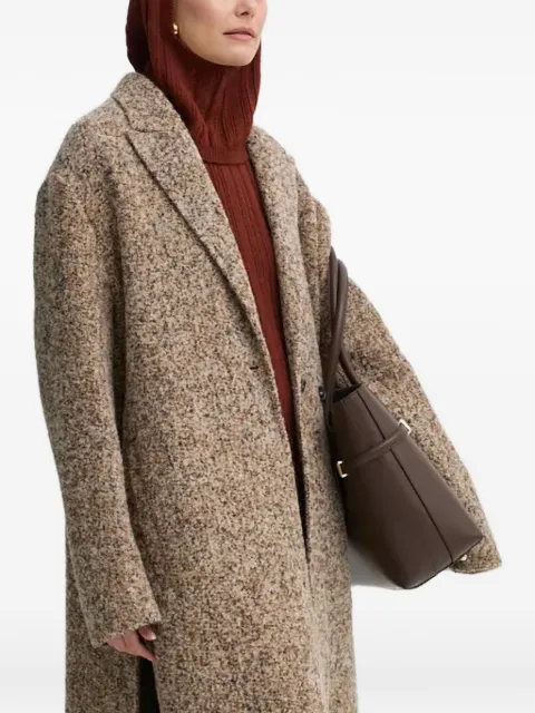 AERON speckled double-breasted coat