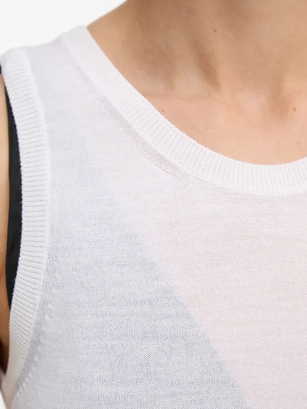 AERON Top met ronde hals Wit