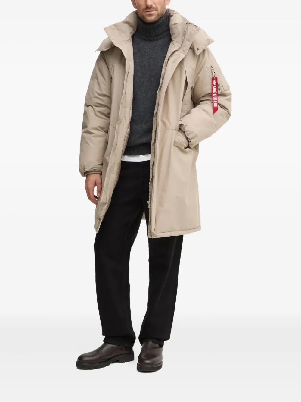 Alpha Industries polstret parka med hætte | Dunjakker | Image 2
