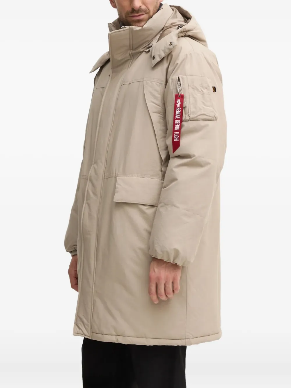 Alpha Industries hooded padded parka - ニュートラル Alpha Industries hooded padded parka - ニュートラル