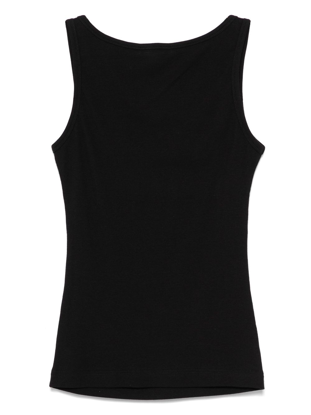 Versace logo-patch tank top - Black