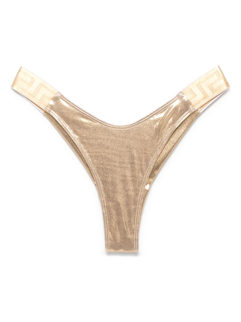 Versace Greca waistband bikini bottom - Gold