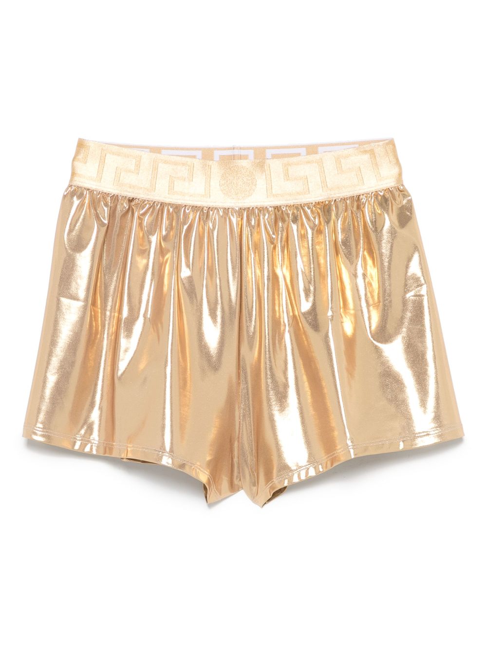 Versace Greca waistband swim shorts - Gold