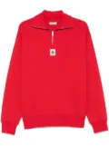 Bally Emblem-patch sweatshirt - Red
