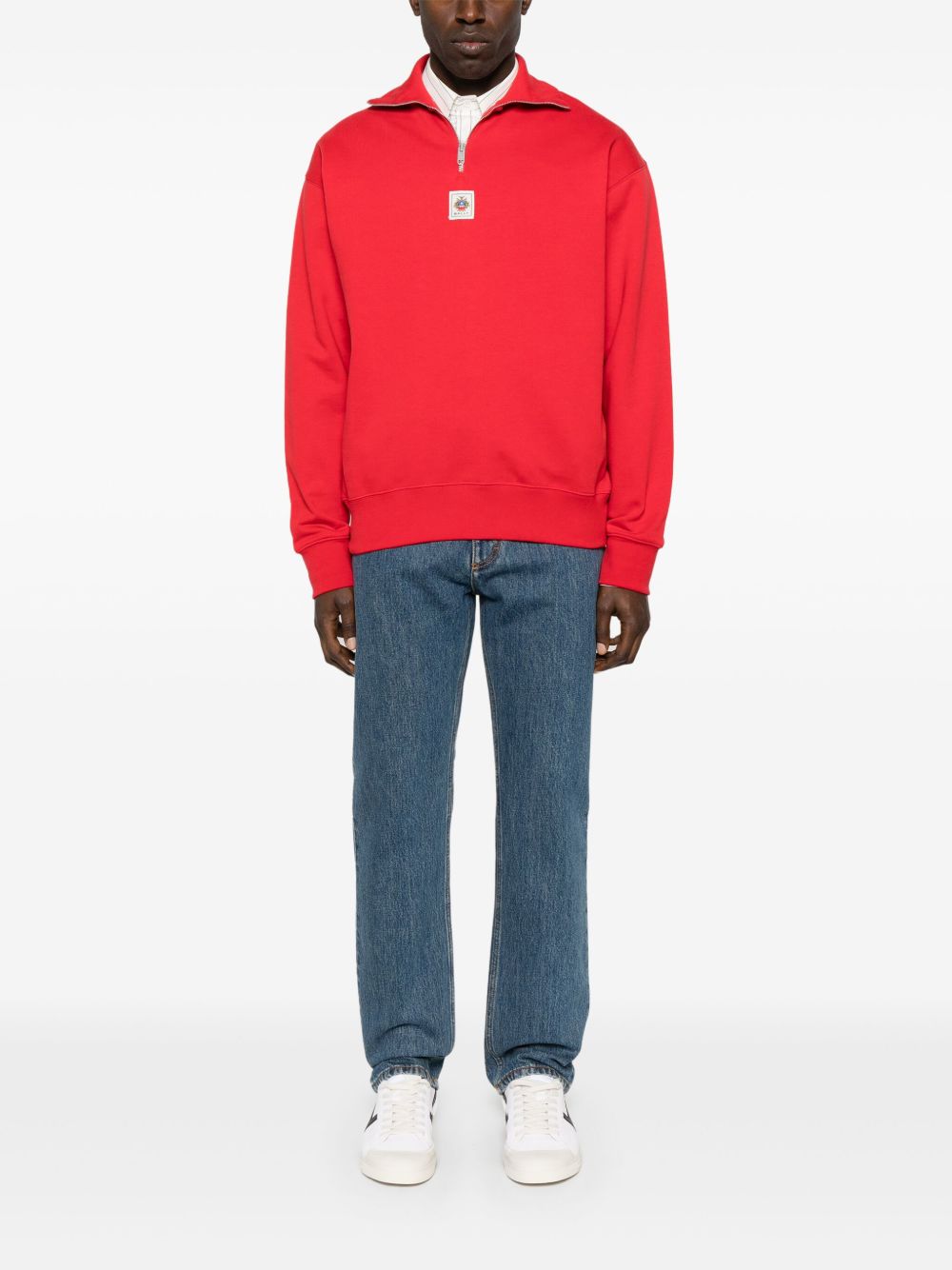 Bally Sweater met patch - Rood