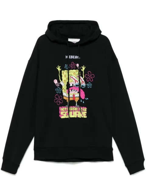 Iceberg motif-print hoodie