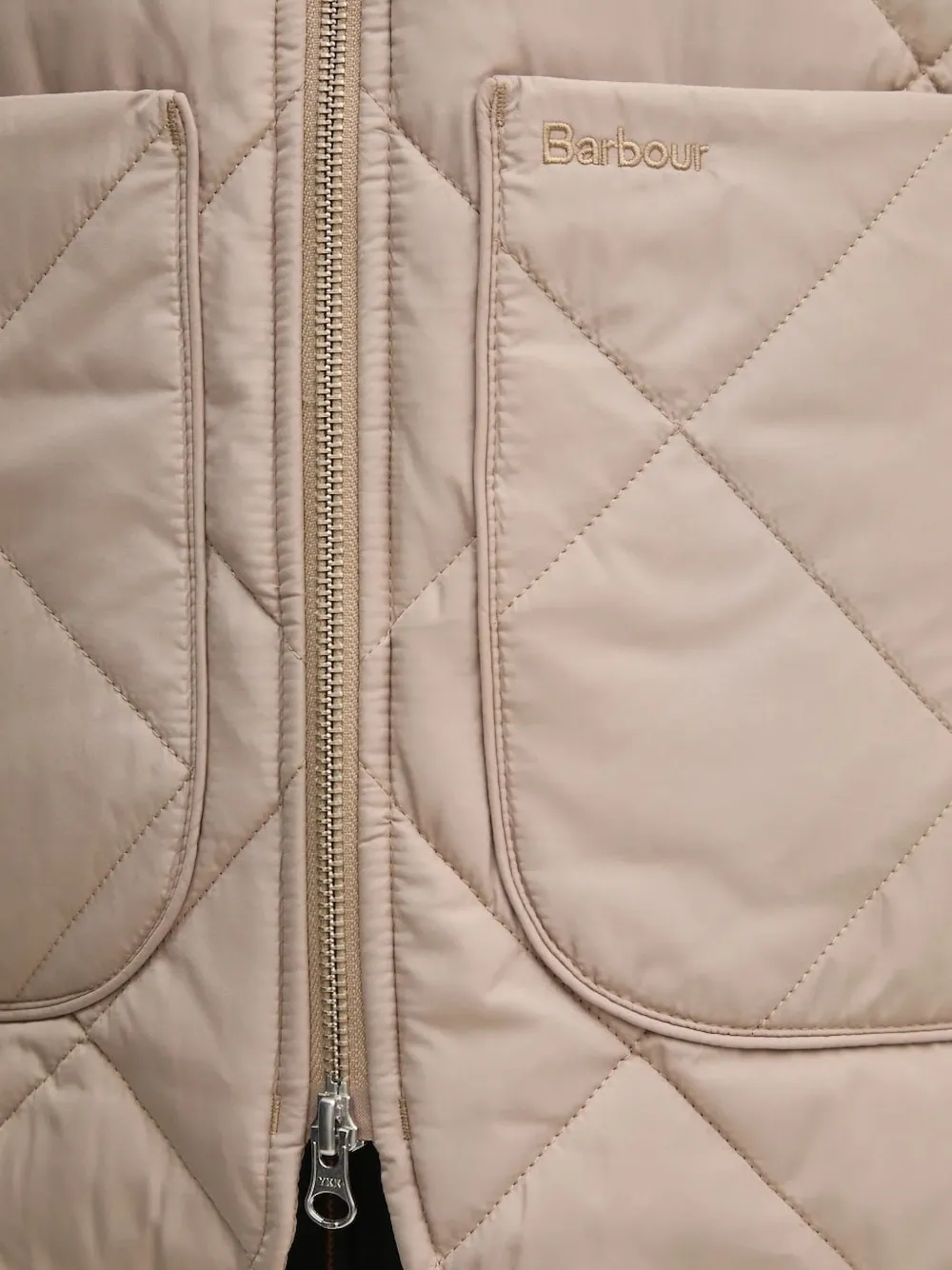 Barbour Quilted Diamond-pattern Vest In Neutral