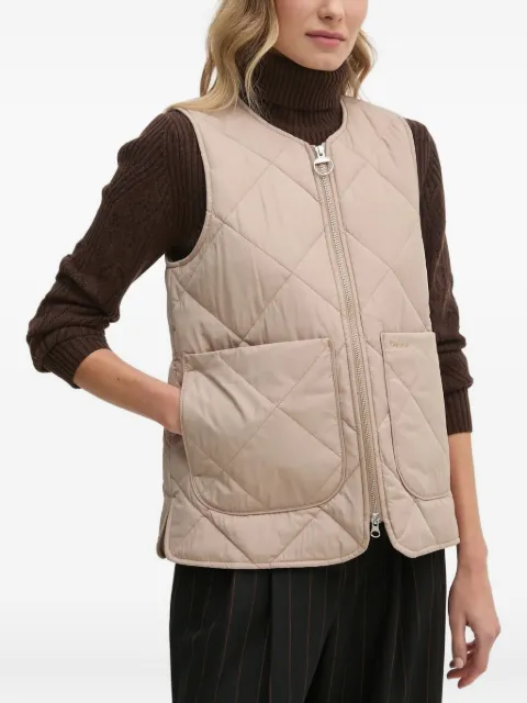 Barbour quilted diamond-pattern vest