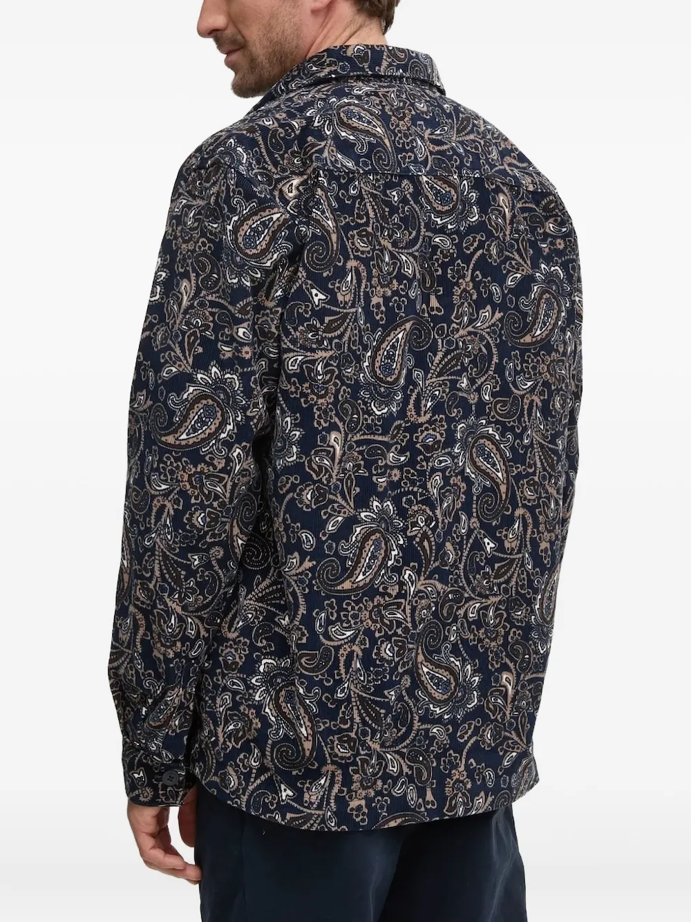 Barbour paisley corduroy shirt - Blauw