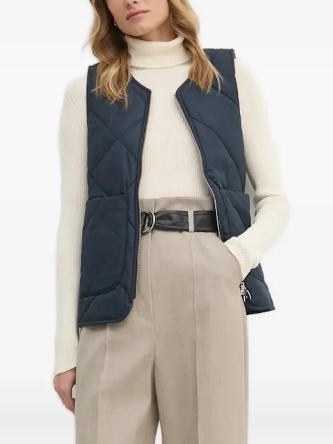 Barbour quilted diamond-pattern vest