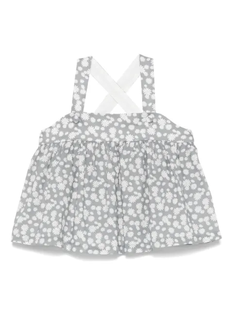 Il Gufo floral-print cotton top