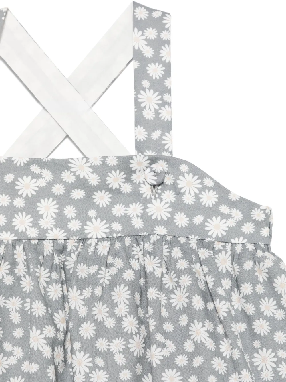 Il Gufo Top met bloemenprint Grijs