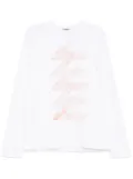We11done logo print T-shirt - White