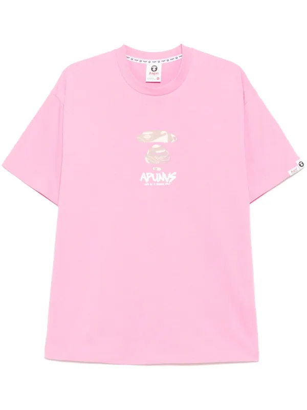 AAPE BY *A BATHING APE® logo-print T-shirt Pink FARFETCH PH