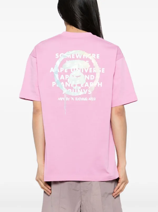 APEE/A BATHIMG APE/チビT/ピンク/Tシャツ/ストリート AAPE BY *A BATHING APE® ロゴ Tシャツ | ピンク | FARFETCH JP