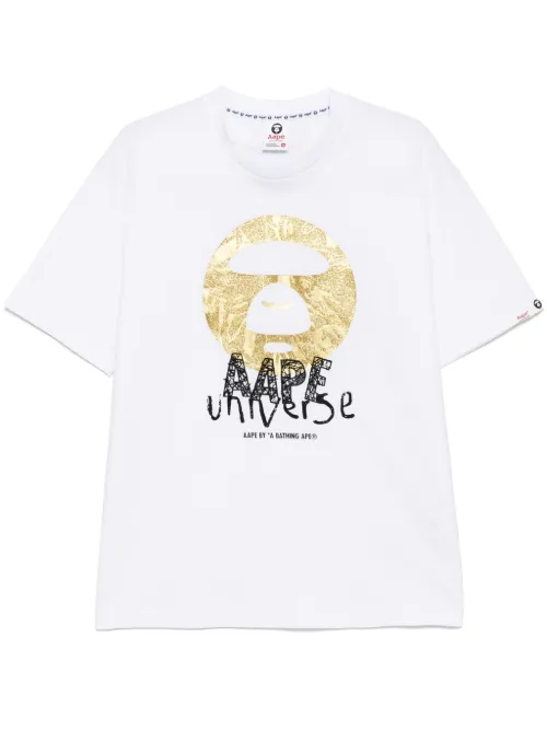 T-shirt à logo imprimé - AAPE BY *A BATHING APE® - Modalova