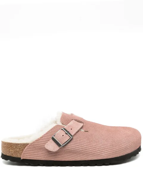 Birkenstock Boston tofflor i mocka