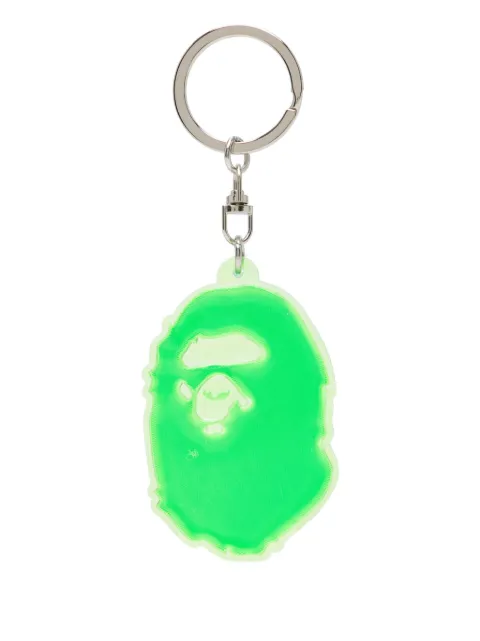 A BATHING APE® logo print keyring