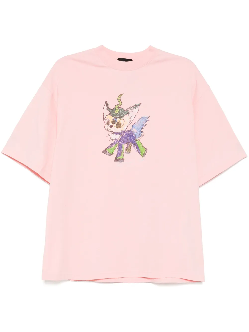 We11done playera Jeff con dibujo | rosado | Image 1