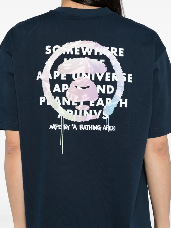 AAPE BY *A BATHING APE® ロゴ Tシャツ | ブルー | FARFETCH JP